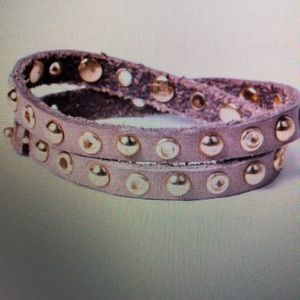Italian Leather double wrap bracelet